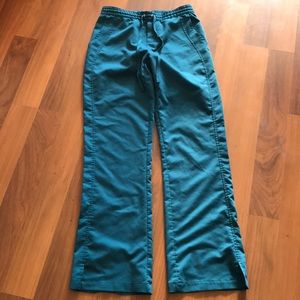 Blue green scrub pants